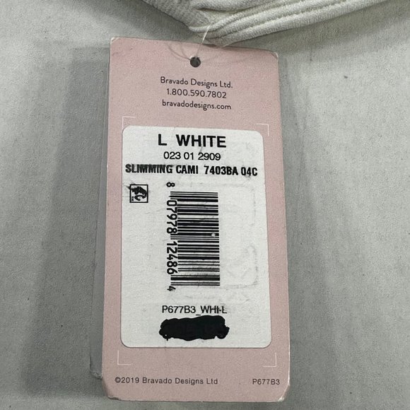 Bravado Basics Women's Size Large Slimming Maternity And Nursing Cami White New - Picture 4 of 14